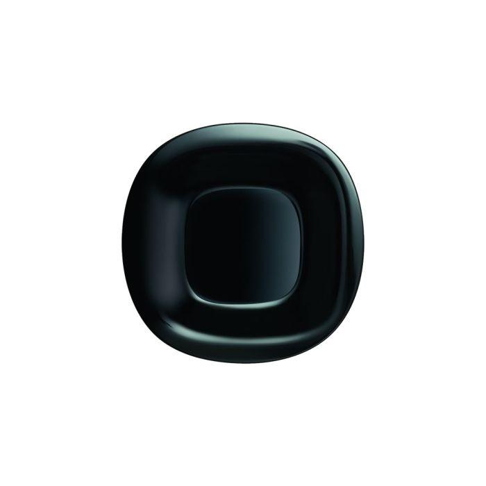 Plato Postre Carine Negro H3664