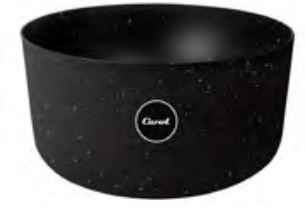 BOWL PLAST. RECTO D.23x8cm LGRA-NGR