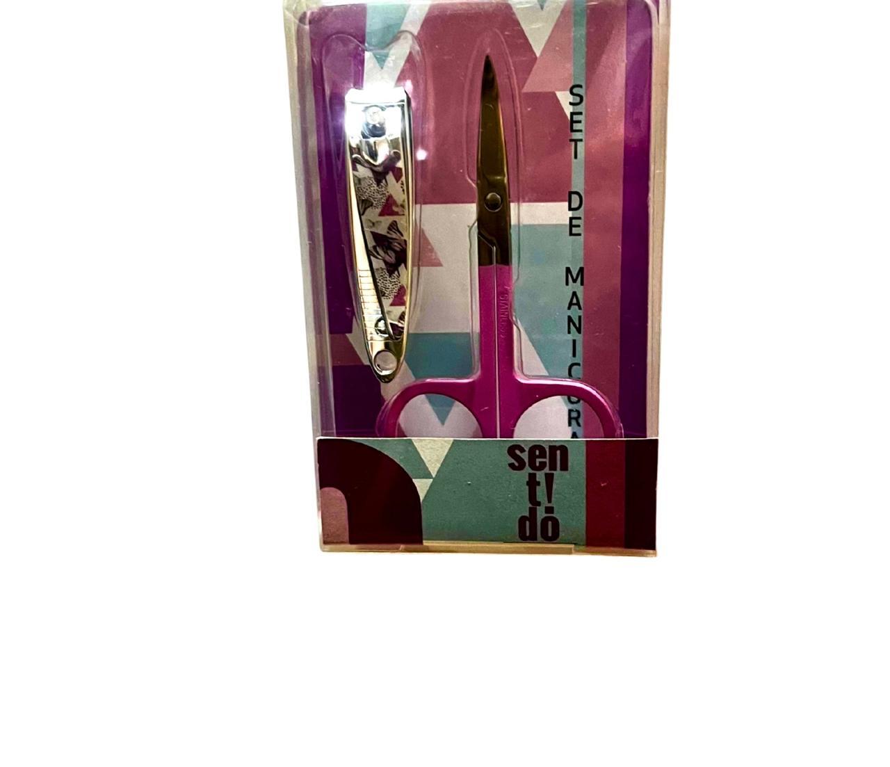 Set Manicura Sen T! Do X2 Pzs Corta Uña/tijera Art