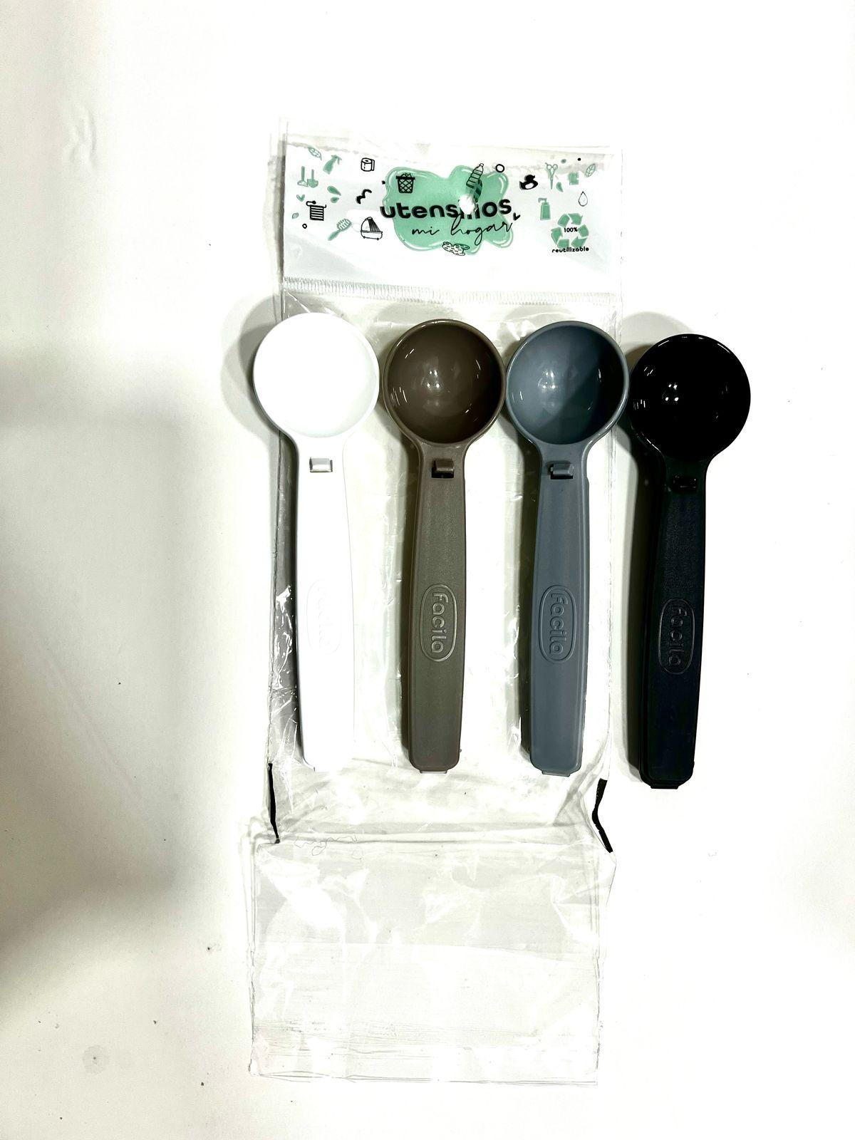 SET BOLSA CUCHARA CIERRA BOLSA x4