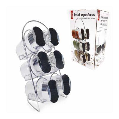 Set X6 Especieros Vidrio Vertical C/BASE.14528