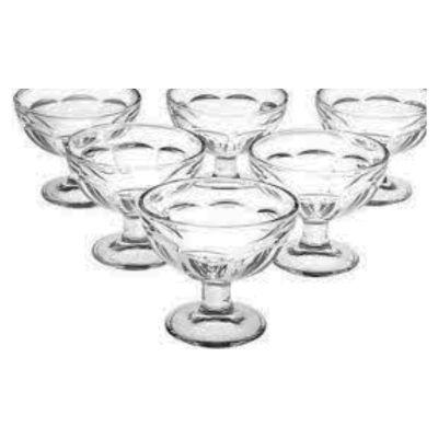 Set x6 copas de helado c/pie -cap 177cc // OCT- IC21A