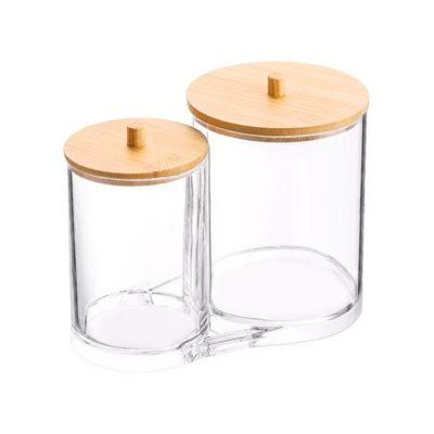 Organizador De Acrílico Doble Con Tapa