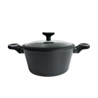 Cacerola Induccion 24cm Granito Negro. 8724