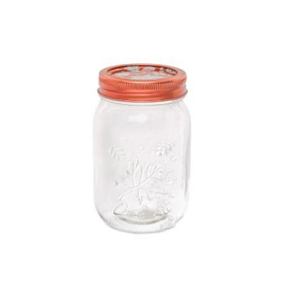 Frasco Vidrio Cuad T/cobre 900ml