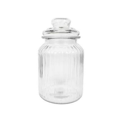 Frasco Vidrio Mil Rayas 18cm