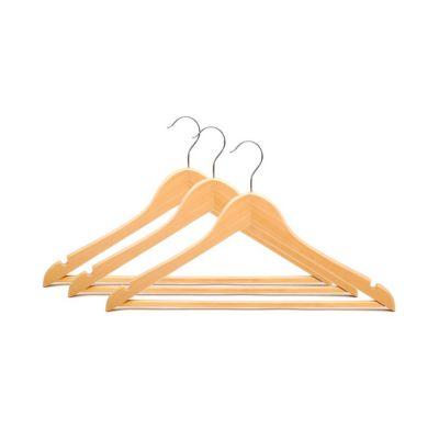 SET * 3 PERCHAS MADERA CON BROCHES METAL