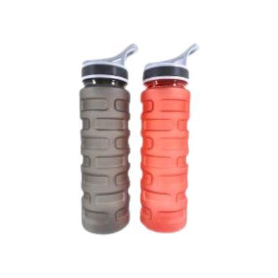 Botella de plastico con tapa de silicona con forma