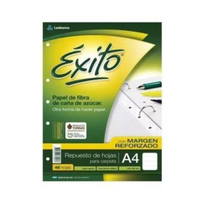 Repuesto Éxito A4 P/carpeta Cuadriculado
