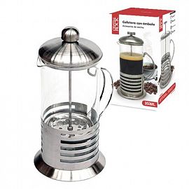 CAFETERA EMBOLO BASE ACERO 350 ML REF CR11328 COCINA CAFETERIA