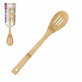 CUCHARA CALADA BAMBU 30 CM REF. CR14354 COCINA UTENSILIOS BAMBU