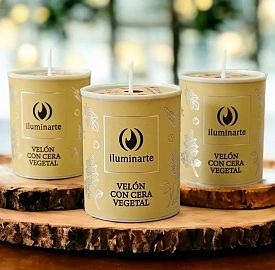 Velon Votivo Arom con Cera Vegetal x 6u.