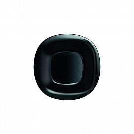 Plato Postre Carine Negro H3664