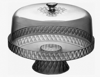 CAMPANA TORTA C-BASE +PIE GL GRIS POL