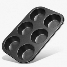 FGR MOLDE P-MUFFIN x6-26,5cm GRIS.OSC