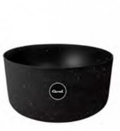 BOWL PLAST. RECTO D.18x8cm LGRA-NGR