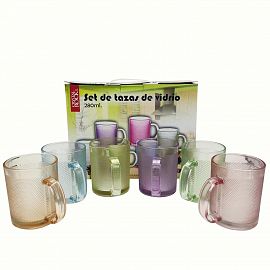Jarro Mug Vidrio Color ART.13535