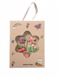 SET X5 PCS COLLAR Y ANILLOS DE NENA
