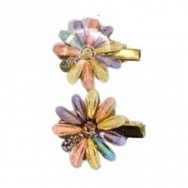 Set X2 Hebilla Clip P/Cabello - FLORES