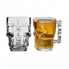 CHOPERA DE VIDRIO CALAVERA 12,5*9,5CM