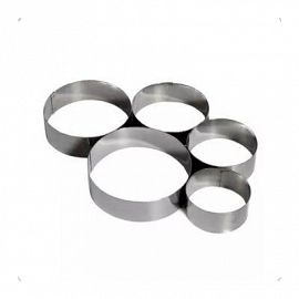 Molde Para Galletita X5 Circular