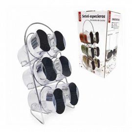 Set X6 Especieros Vidrio Vertical C/BASE.14528