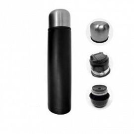Termo acero 1L color negro c/grabado TK // PXP-1006-DM-2
