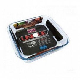 Fuente rect con asas UNIQUE 24.5x22x5cm aprox // LHP-FP-1.8L