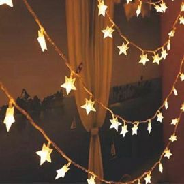 Luces Estrella Calida 3mts.