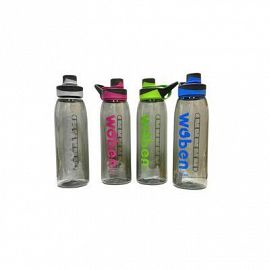 BOTELLA PLASTICO TRANSPARENTE 21X8C