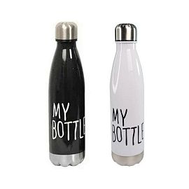 BOTELLA PLASTICA 29X7CM 750ML NEGRA