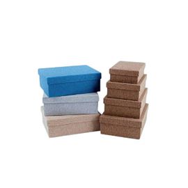 CAJA DE REGALO RECTANGULAR AZUL 