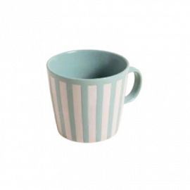 Jarro Mug Conico Rayas Blancas 0510240