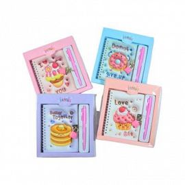 DIARIO INTIMO + CANDADO + LAPICERA 20X23