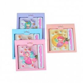 DIARIO INTIMO + CANDADO + LAPICERA 20X23 