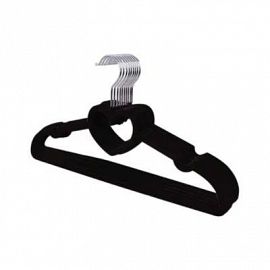 Percha Felpa Negra 40 Cm x 5