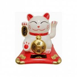 Gato De La Fortuna 10 Cm Blanco
