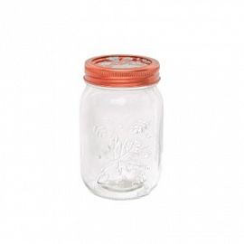 Frasco Vidrio Cuad T/cobre 900ml