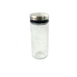 Frasco Vidrio c/tapa acero