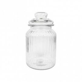 Frasco Vidrio Mil Rayas 18cm