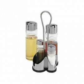 SET * 4 ACEITERA VIDRIO ACERO REF. CR11023 COCINA