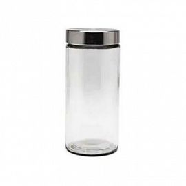 Frasco Vidrio Cilindro T/cromo 