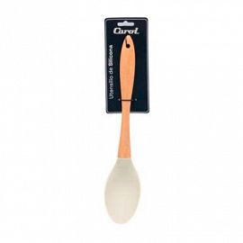 CUCHARA GUISO SILICONA MANGO DE MADERA 