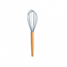 BATIDOR SILICONA MANGO MADERA GRIS 